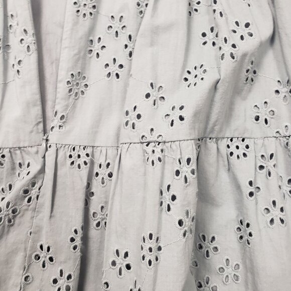 Madewell Eyelet Lizzie Babydoll Dress in Blue Horizon Women's Size 0 [NE734] NWT - Picture 14 of 16